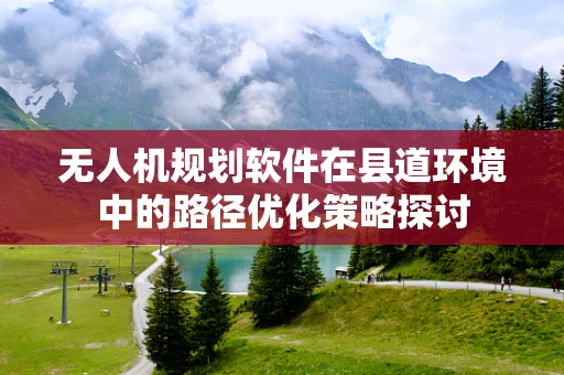 无人机规划软件在县道环境中的路径优化策略探讨
