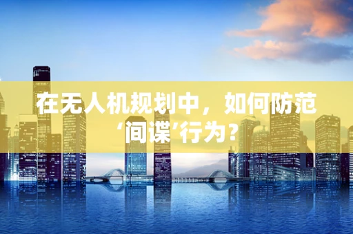 在无人机规划中，如何防范‘间谍’行为？