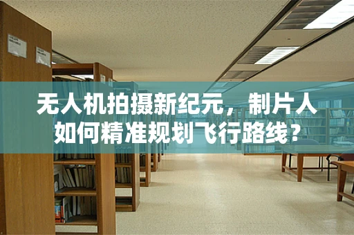 无人机拍摄新纪元，制片人如何精准规划飞行路线？