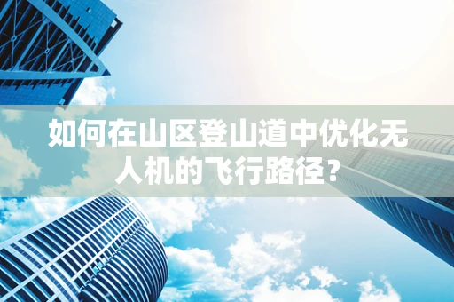如何在山区登山道中优化无人机的飞行路径？