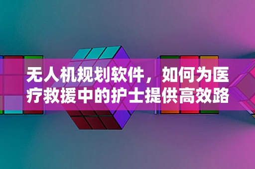 无人机规划软件，如何为医疗救援中的护士提供高效路径？