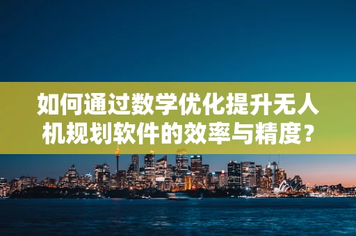 如何通过数学优化提升无人机规划软件的效率与精度？