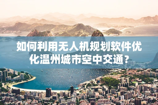 如何利用无人机规划软件优化温州城市空中交通？
