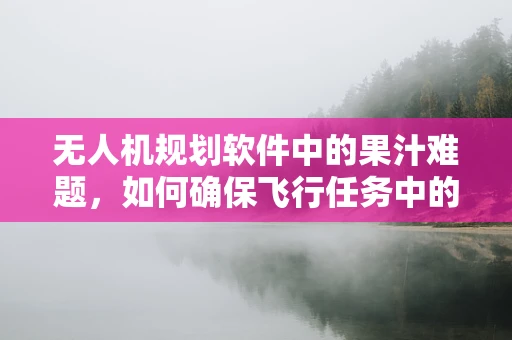 无人机规划软件中的果汁难题，如何确保飞行任务中的液体负载安全？
