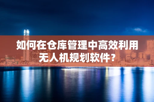 如何在仓库管理中高效利用无人机规划软件？