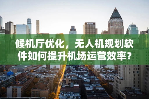 候机厅优化，无人机规划软件如何提升机场运营效率？