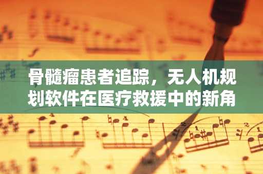 骨髓瘤患者追踪，无人机规划软件在医疗救援中的新角色？