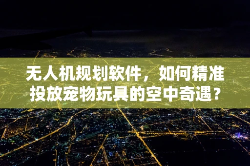 无人机规划软件，如何精准投放宠物玩具的空中奇遇？