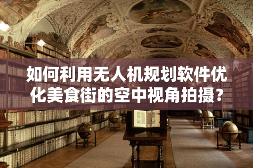 如何利用无人机规划软件优化美食街的空中视角拍摄？