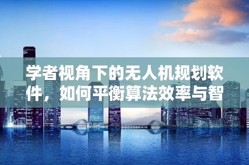学者视角下的无人机规划软件，如何平衡算法效率与智能决策？