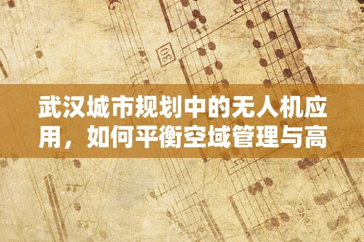 武汉城市规划中的无人机应用，如何平衡空域管理与高效监控？