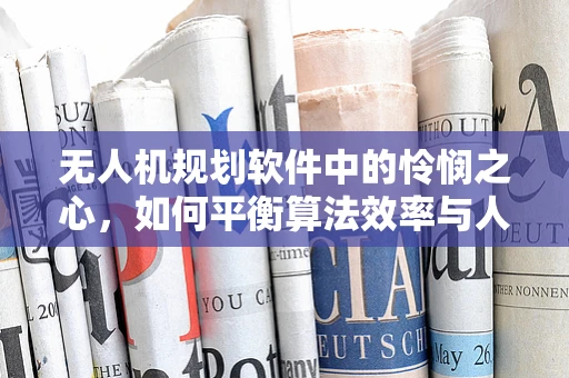 无人机规划软件中的怜悯之心，如何平衡算法效率与人文关怀？