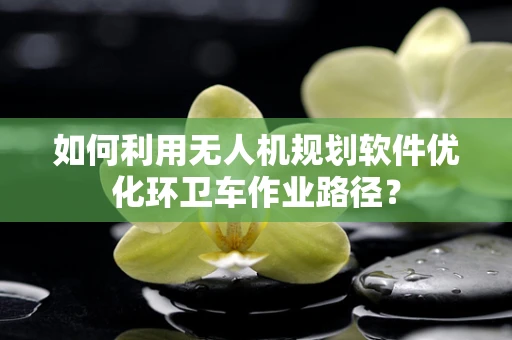 如何利用无人机规划软件优化环卫车作业路径？