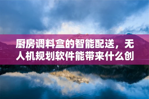 厨房调料盒的智能配送，无人机规划软件能带来什么创新？
