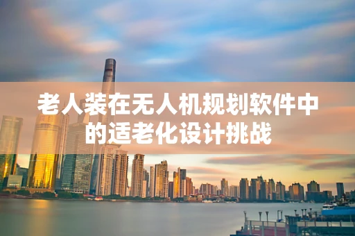 老人装在无人机规划软件中的适老化设计挑战