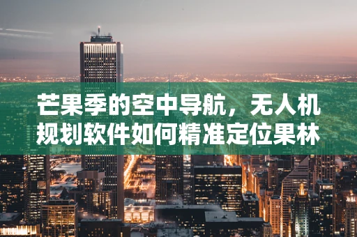 芒果季的空中导航，无人机规划软件如何精准定位果林？