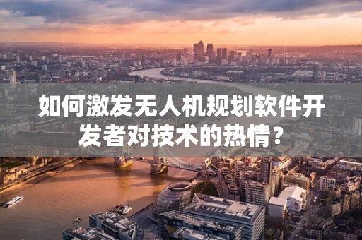 如何激发无人机规划软件开发者对技术的热情？
