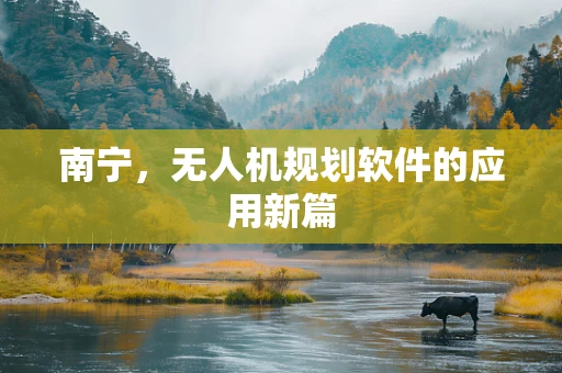 南宁，无人机规划软件的应用新篇