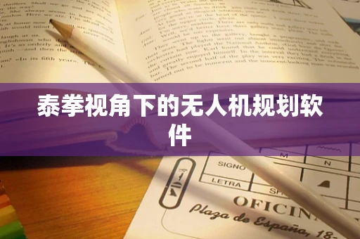 泰拳视角下的无人机规划软件