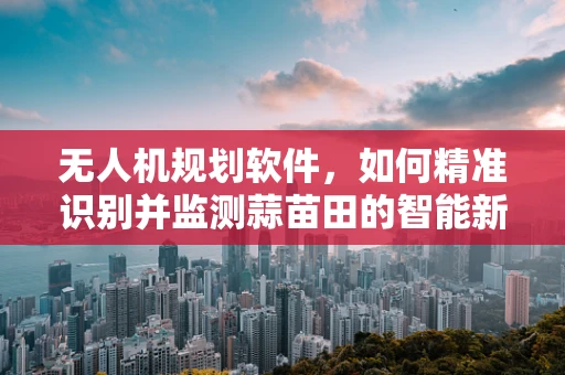 无人机规划软件，如何精准识别并监测蒜苗田的智能新策略？