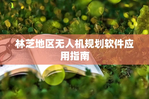 林芝地区无人机规划软件应用指南