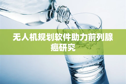 无人机规划软件助力前列腺癌研究