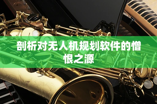 剖析对无人机规划软件的憎恨之源