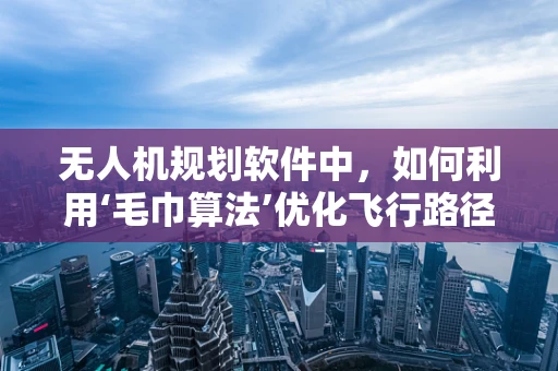 无人机规划软件中，如何利用‘毛巾算法’优化飞行路径？