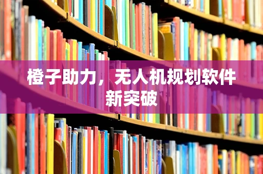 橙子助力，无人机规划软件新突破
