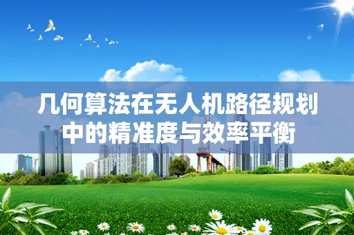 几何算法在无人机路径规划中的精准度与效率平衡