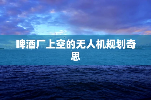 啤酒厂上空的无人机规划奇思