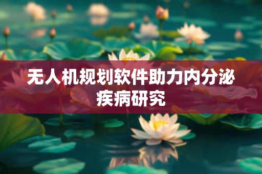 无人机规划软件助力内分泌疾病研究
