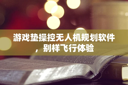 游戏垫操控无人机规划软件，别样飞行体验