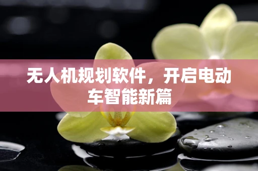 无人机规划软件，开启电动车智能新篇