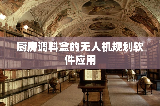 厨房调料盒的无人机规划软件应用