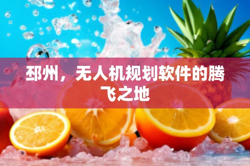 邳州，无人机规划软件的腾飞之地