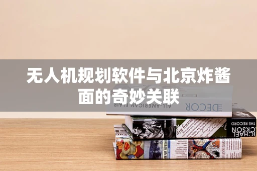 无人机规划软件与北京炸酱面的奇妙关联