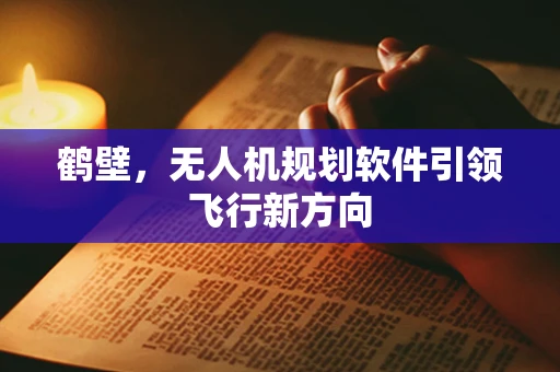 鹤壁，无人机规划软件引领飞行新方向