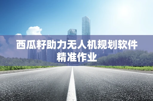 西瓜籽助力无人机规划软件精准作业