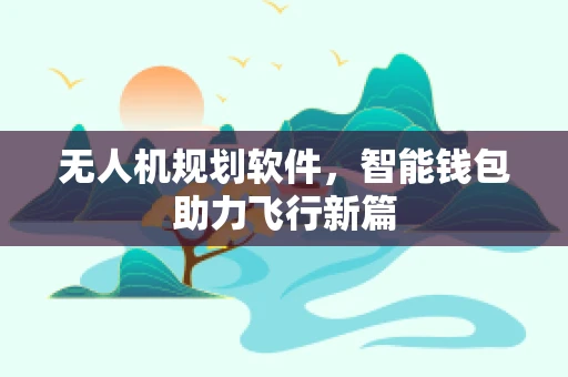 无人机规划软件，智能钱包助力飞行新篇