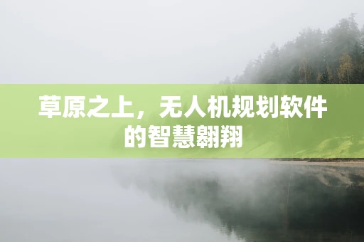 草原之上，无人机规划软件的智慧翱翔