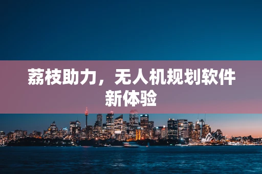荔枝助力，无人机规划软件新体验