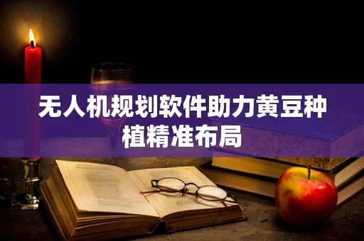 无人机规划软件助力黄豆种植精准布局