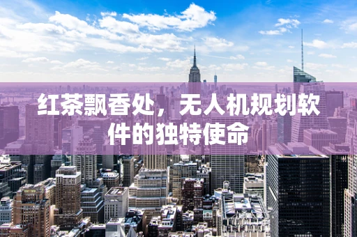 红茶飘香处，无人机规划软件的独特使命