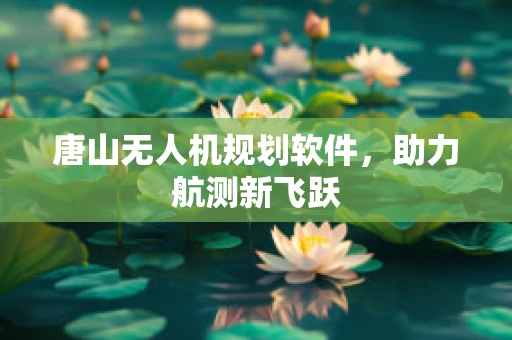 唐山无人机规划软件，助力航测新飞跃