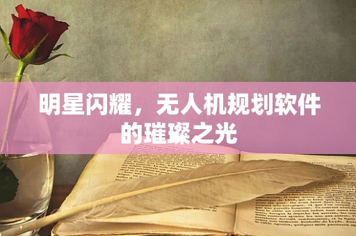 明星闪耀，无人机规划软件的璀璨之光
