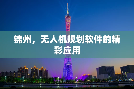 锦州，无人机规划软件的精彩应用