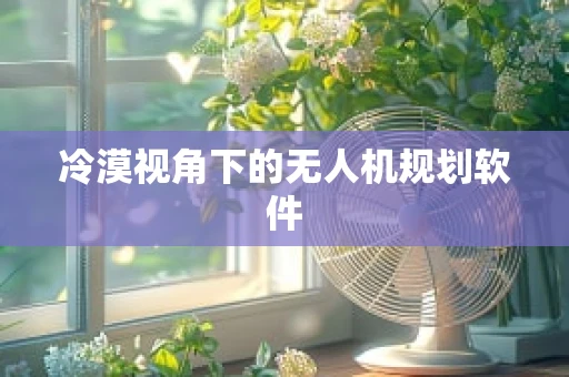 冷漠视角下的无人机规划软件