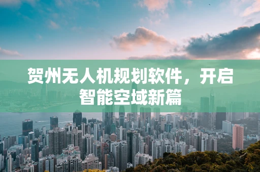 贺州无人机规划软件，开启智能空域新篇
