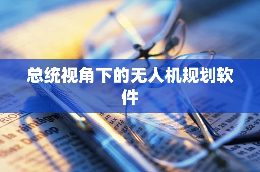 总统视角下的无人机规划软件